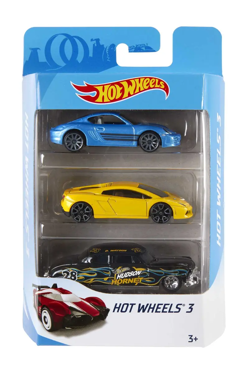 Hot Wheels 1:64 mēroga rotaļu mašīnu 3 gab. komplekts Photo 4