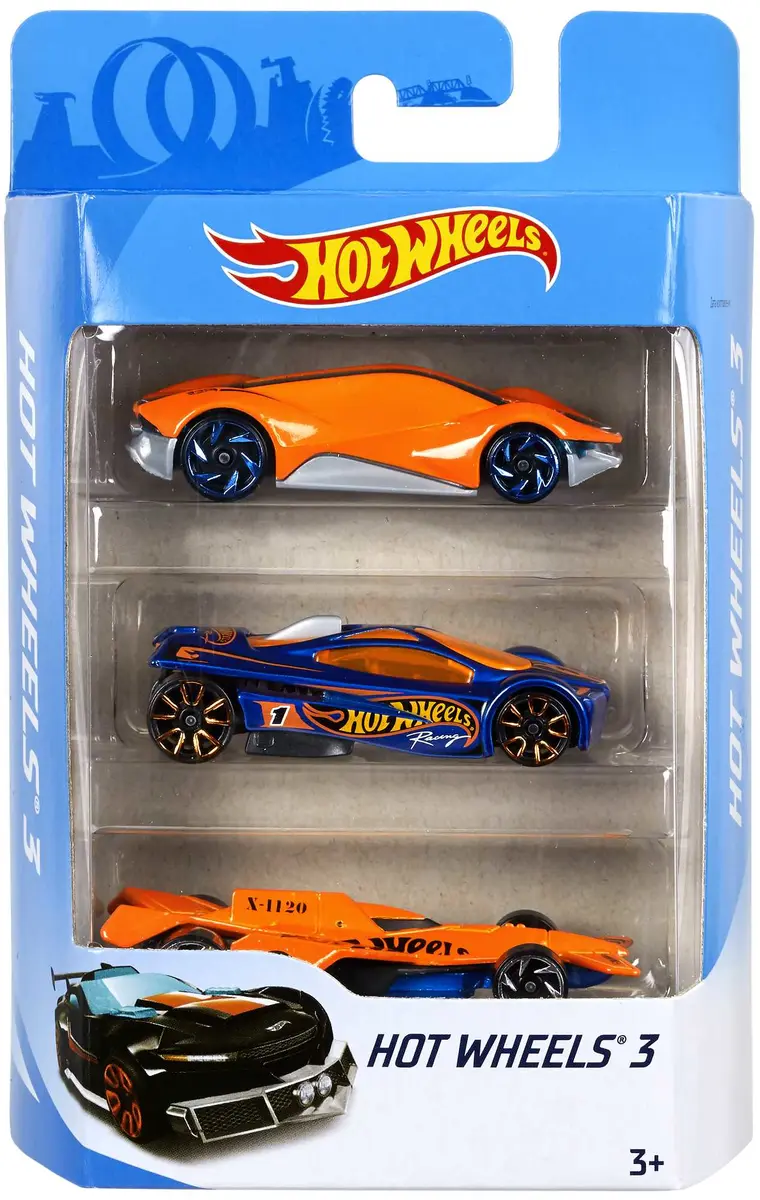 Hot Wheels 1:64 mēroga rotaļu mašīnu 3 gab. komplekts Photo 6