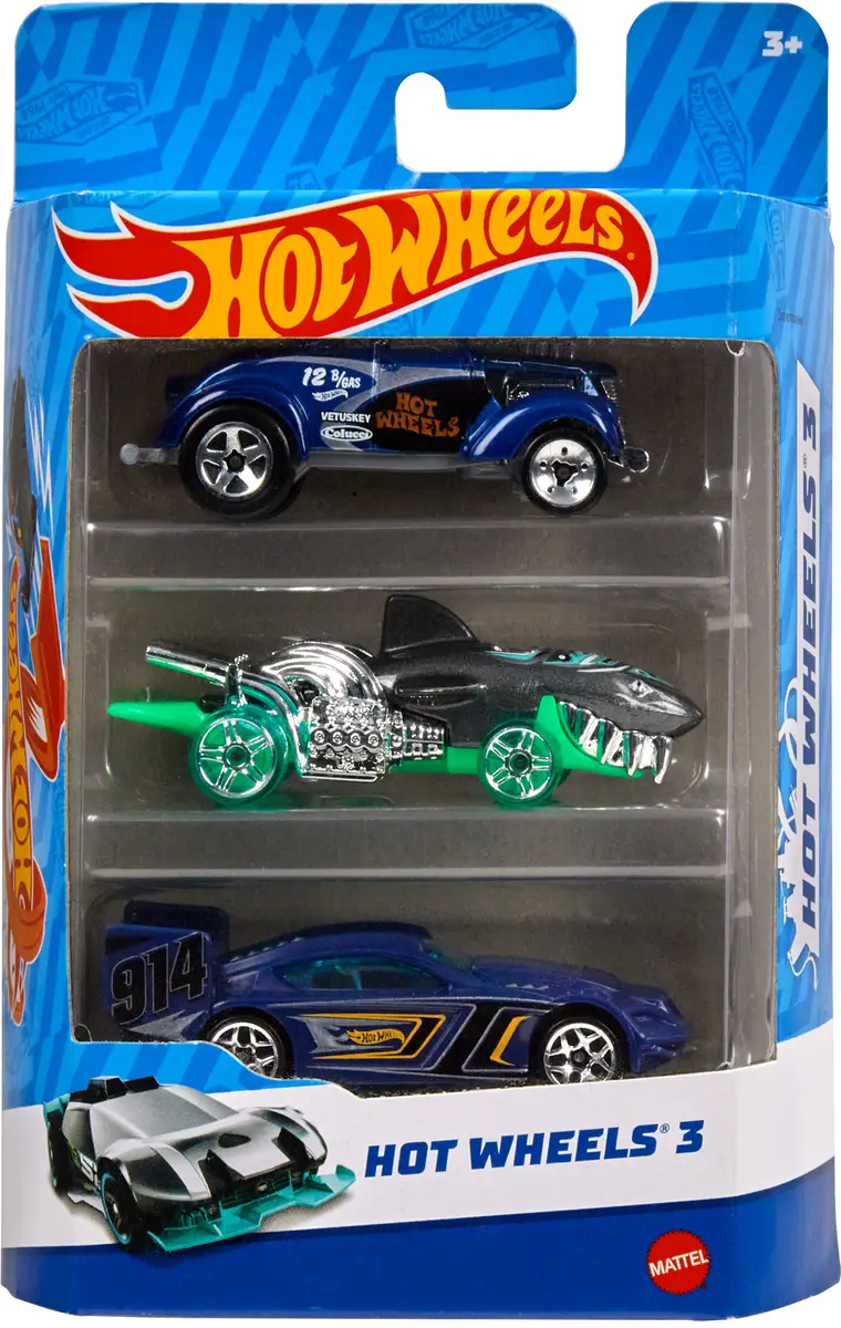 Hot Wheels 1:64 mēroga rotaļu mašīnu 3 gab. komplekts Photo 9