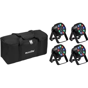 LED мини-спот RGBW EUROLITE AKKU MK2 4 шт с мягкой сумкой