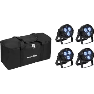 LED PAR Light Set EUROLITE 20000949 4x Hybrid Spot with Soft-Bag