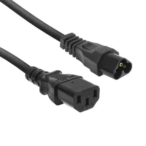 Power cord ACT C6 - C13 black 0.2 m 250V 2.5A
