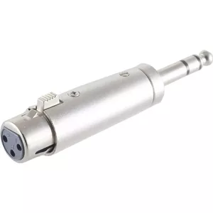 Audio adapteris ShiverPeaks XLR sieviete uz 6.3 mm (1/4") TRS ligzdu BS55035, stereo savienojums