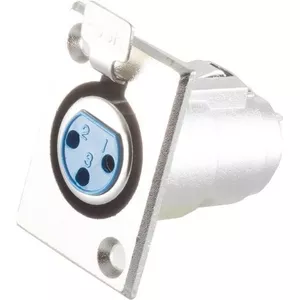 XLR savienojums ShiverPeaks BS55021 ar flanča stiprinājumu, audio savienotājs