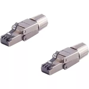 RJ45-коннектор ShiverPeaks BS08-45006-2 без инструментов Quick STP, экранированный Ethernet штекер