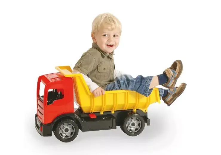 Грузовик Lena GIGA TRUCKS Самосвал синий красный ассорти Photo 3