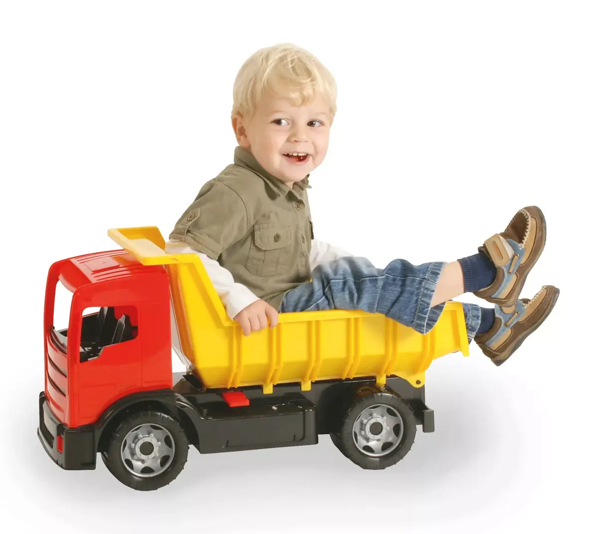Грузовик Lena GIGA TRUCKS Самосвал синий красный ассорти Photo 5