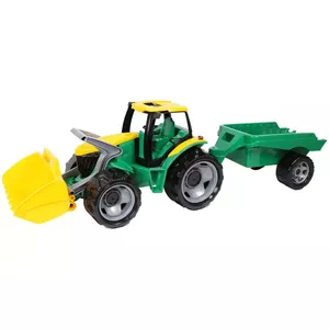 Трактор Lena GIGA TRUCKS ZL-02123 с ковшом и прицепом