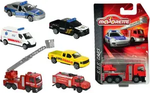 Mechanical toy car Majorette Samochody SOS model MJ-2057181, die-cast play vehicle