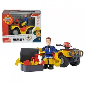 Механическая игрушка квадроцикл SIMBA — Fireman Sam Quad Mercury с фигуркой
