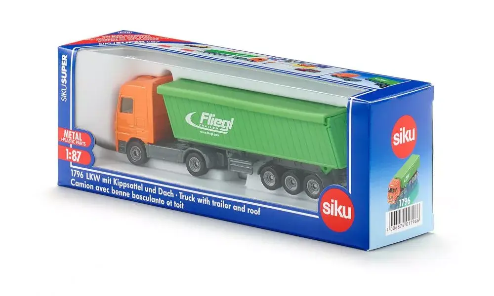 Kravas automašīnas/treilera modelis Siku Siku Truck with trailer and roof Photo 2