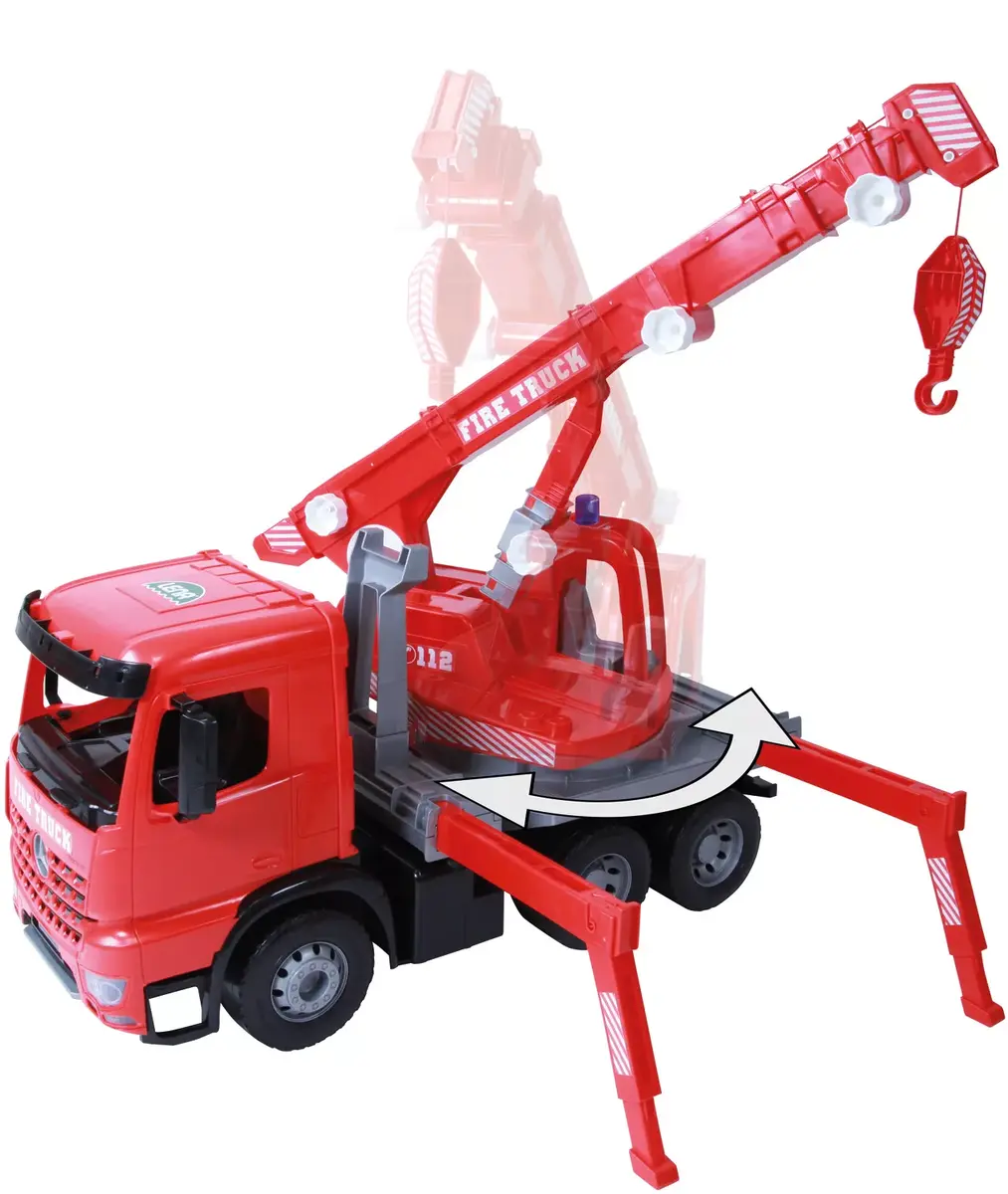 Модель крановоза Lena GIGA TRUCKS Fire Crane truck Arocs Photo 5
