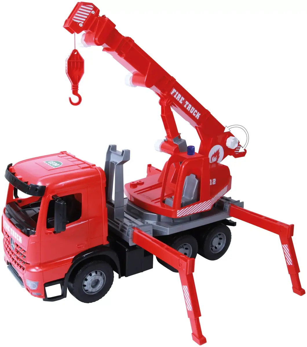 Модель крановоза Lena GIGA TRUCKS Fire Crane truck Arocs Photo 8
