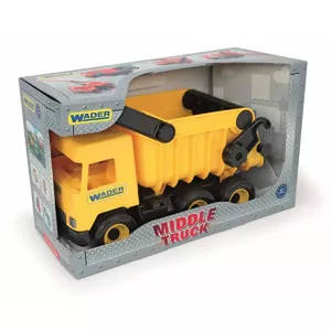 Wader Middle Truck 32121 жёлтый, игрушечный грузовик 38 см