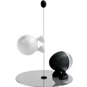 Солонка Alessi ASG02 BW Черный Нержавеющая сталь Белый
