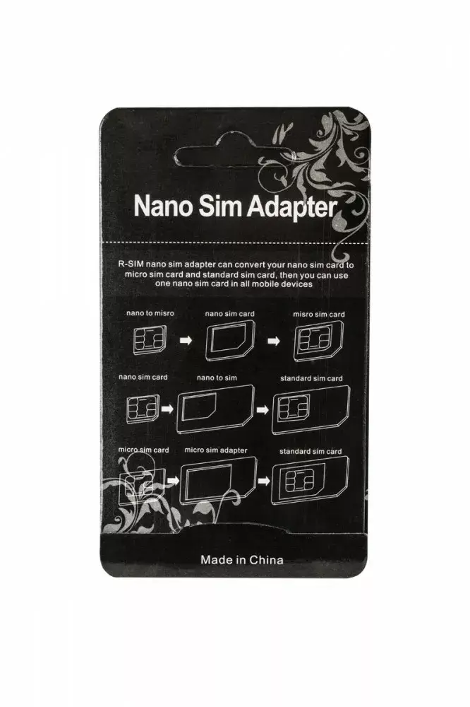 SIM adapteris 3‑in‑1 M-LIFE ADAPTER NANO SIM 3W1 BLACK Photo 2