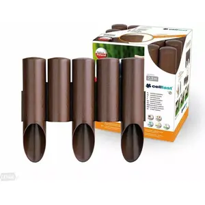 Garden palisade Cellfast Standard 2.3m, brown – decorative edging for borders and beds