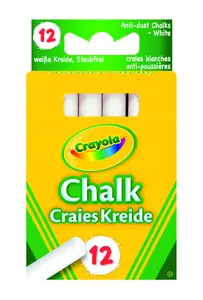 Белые мелки Crayola - Круглые мелки для письма - 12 штук - CR-0280