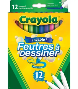 Набор маркеров Crayola VIVID 3.7509 — 12 шт., Supertips пастельные, для детей от 3 лет