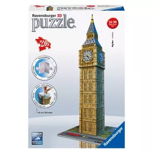 3D-пазл Ravensburger Биг-Бен — 216 деталей, 8–99 лет, 192×68 мм