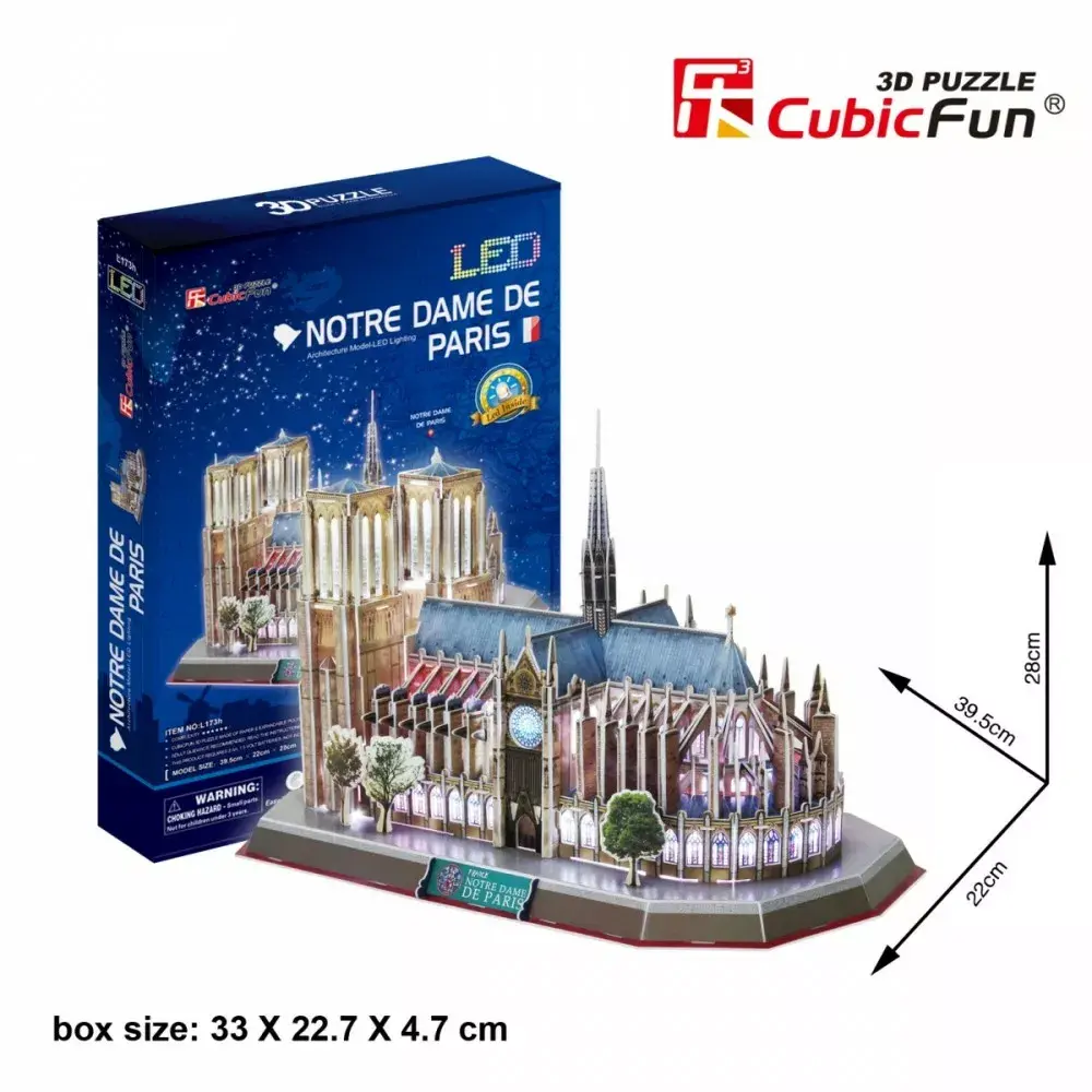 3D-пазл CubicFun Нотр‑Дам (Light) DA-20509 Photo 3