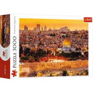 Puuzle TREFL The roofs of Jerusalem — 3000 gab., platums 850 mm, 16+