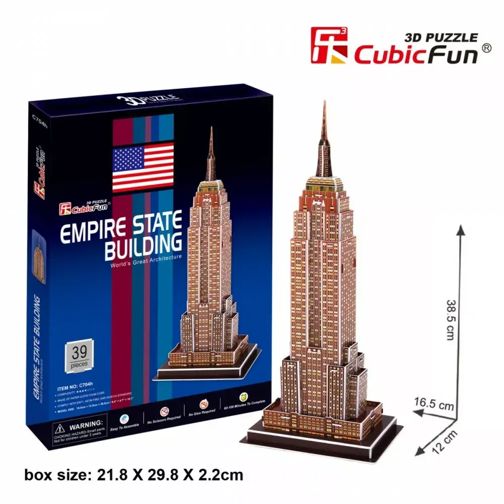Cubicfun Empire State Building 3D Puzzle DA-20704 Photo 3