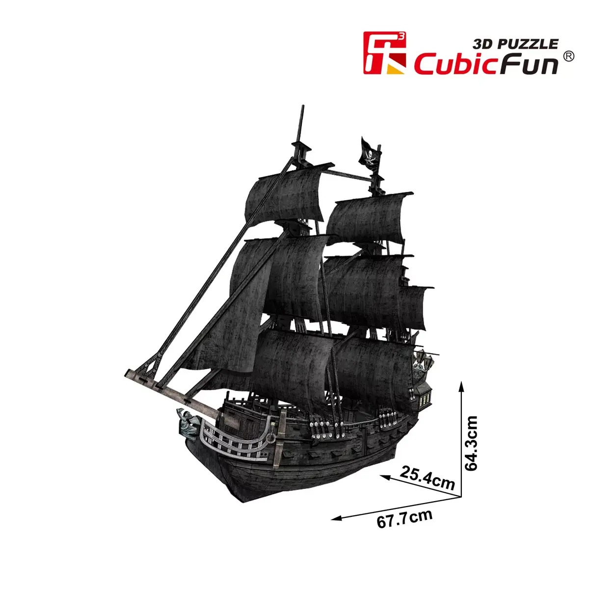 3D-пазл cubicfun Queen Ann's Revenge DA-24018 Photo 3