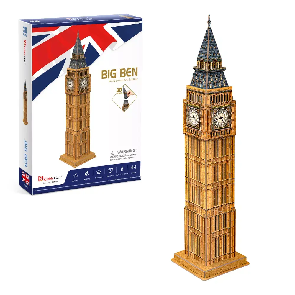 3D Puzzle CubicFun Big Ben — 44 pcs Photo 2