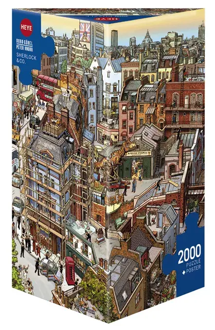 Heye kontūrpuzle Sherlock and Co. 2000