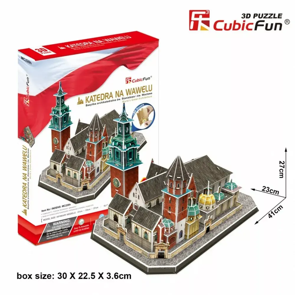 3D-пазл cubicfun Вавельский собор — 101 элем. Photo 3