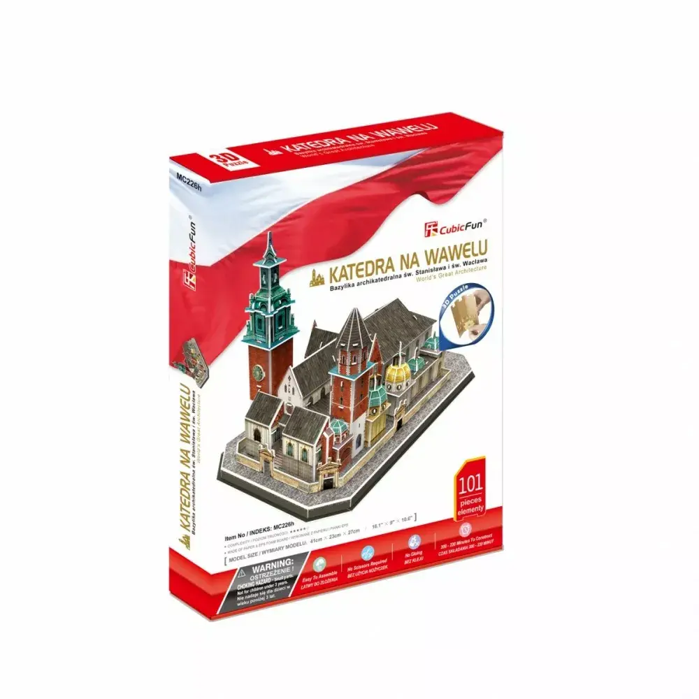 3D-пазл cubicfun Вавельский собор — 101 элем. Photo 5