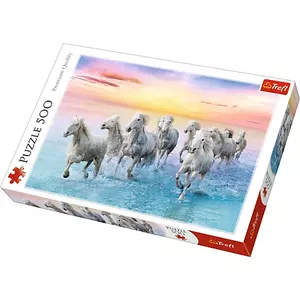Пазл TREFL Galloping white horses — 500 элементов, ширина 340 мм