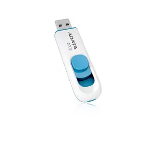 USB флеш-накопитель ADATA C008 64GB USB Type-A 2.0 — слайдер, синий/белый