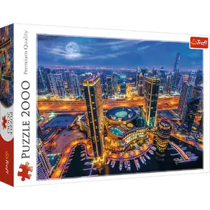 Пазл TREFL Lights of Dubai — 2000 деталей, ширина 682 мм, возраст 16+