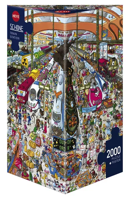 Heye Train Station Komiksu Puzle 2000