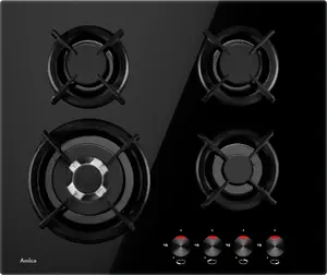 Gas hob AMICA PG6411SR — 4-burner built-in gas cooktop, stainless steel