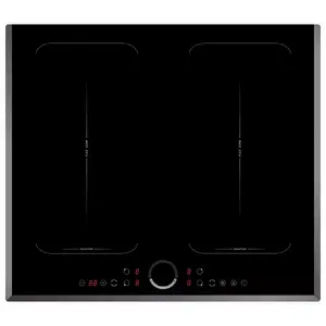 Индукционная варочная панель MPM MPM-60-IM-04 — встраиваемая двухзонная, сенсорное управление, чёрное стекло