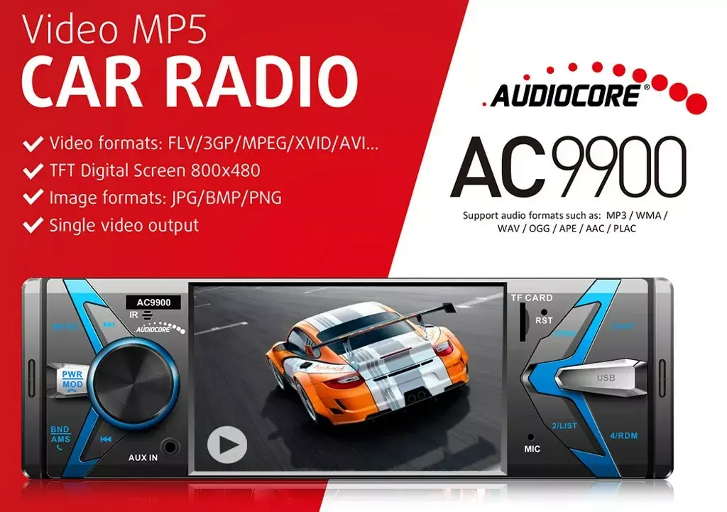Автомобильный MP5-плеер Audiocore AC9900 Photo 3