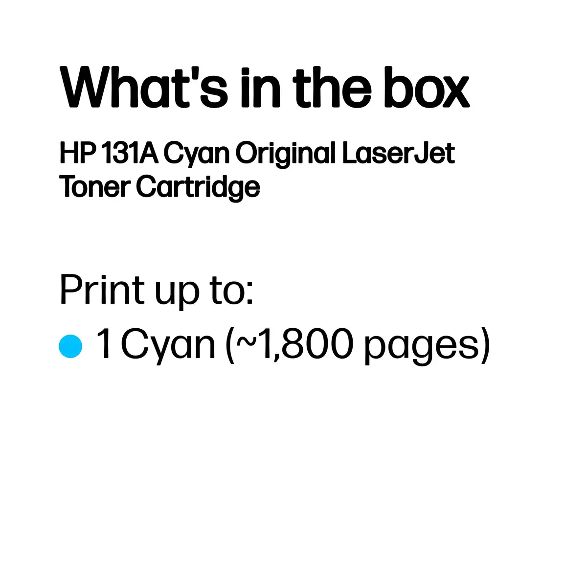 Оригинальный картридж HP 131A Cyan CF211A Photo 3