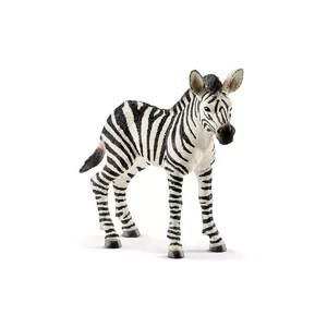 Фигурка жеребенка зебры Schleich модель 14811 — пластик, серия WILD LIFE, разноцветная, 3+