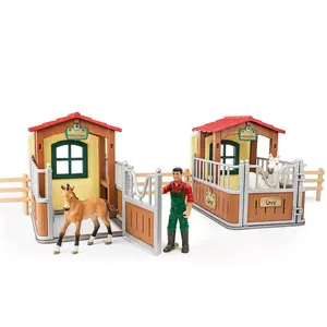 Игровой набор Schleich Visit in the Open Stable — серия FARM WORLD, 3–8 лет, разноцветный