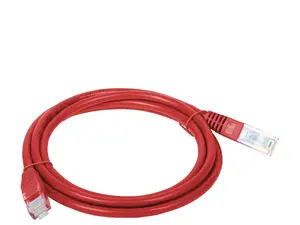 Alantec KKU5CZE2 Cat5e U/UTP Networking Cable, 2 m, RJ-45, Red
