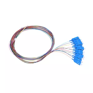 Pigtail set SC/UPC singlemode Extralink G.657A1 900µm 1 m 12 pcs 12 colours