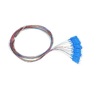 Набор пигтейлов SC/UPC одномодовый Extralink G.652D 900µm FTTH 1,5 м 12 шт 12 цветов