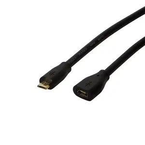 LogiLink CU0124 USB кабель USB 2.0 3 м Micro-USB B штекер - Micro-USB B гнездо 0.48 Гбит/с Черный