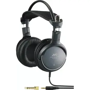 Vadu austiņas JVC HA-RX700 — supraaurālas, 50 mm skaļruņi, 8–25 000 Hz, kabelis 3.5 m, 48 Ω, melnas