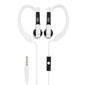 Austiņas Trevi JR 660 M — vada/ear-hook sporta austiņas, intraaurālas, kabelis 1.2 m, balts