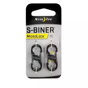 Карабин Nite Ize S-Biner MicroLock из нержавеющей стали, 2 штуки