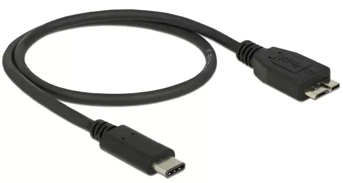 USB Cable DeLOCK 0.5m USB3.1 C - MicroUSB3.1 B Photo 2